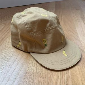 Hanna Andersson Banana and Pineapple Five Panel Baseball Cap